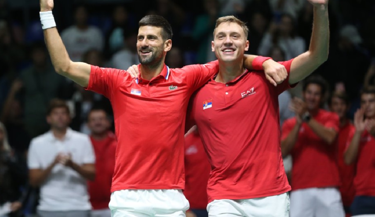 Novak Djokovic leads Serbia to victory over Greece in Davis Cup