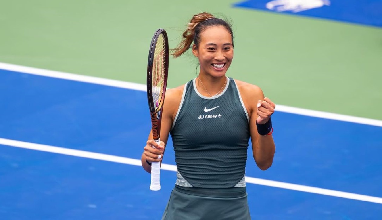 Qinwen Zheng reached the US Open quarterfinals for the second year in a row